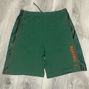 Team Nike Vintage FITDRY Miami Hurricane Shorts